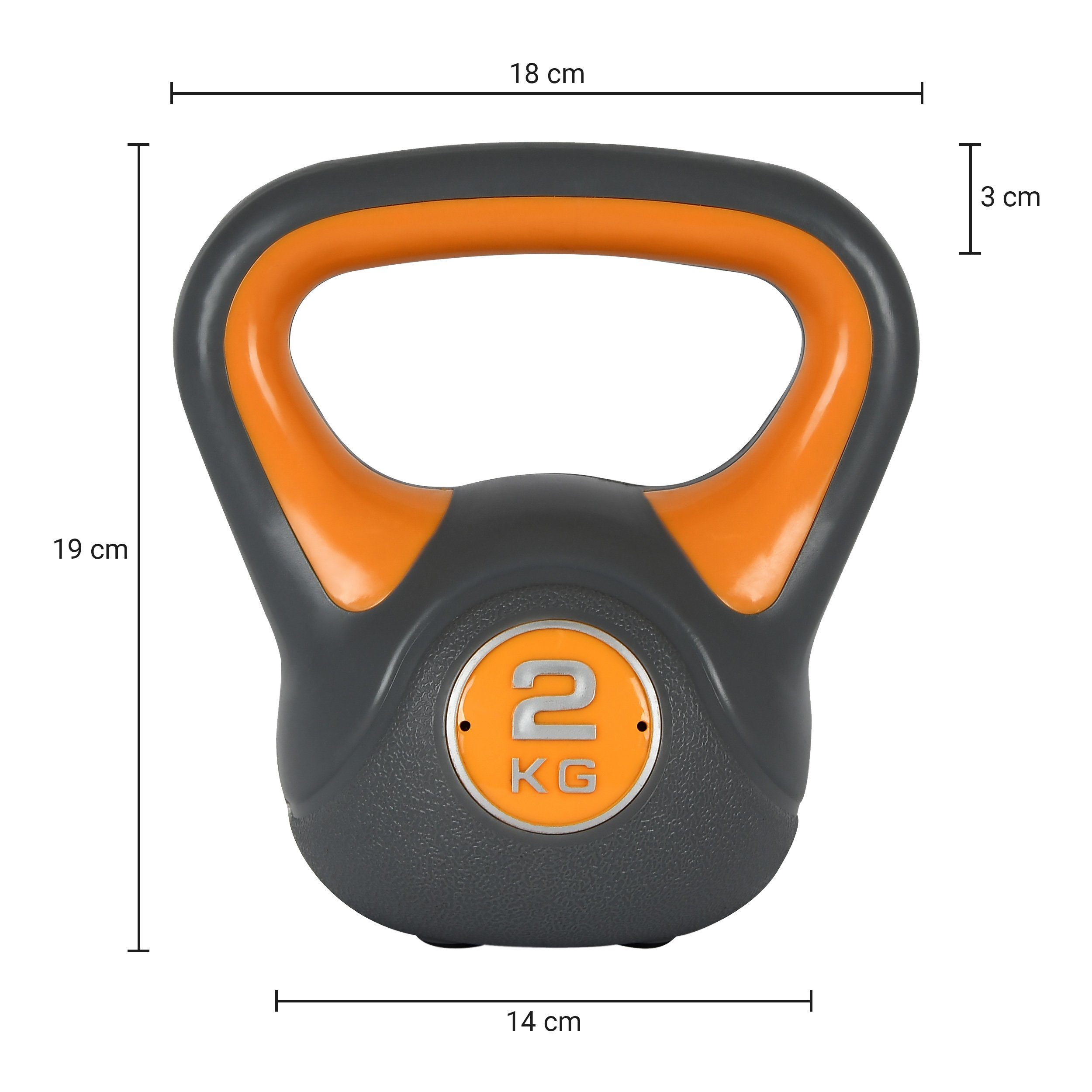MSports® Kettlebell Kettlebell Kunststoff