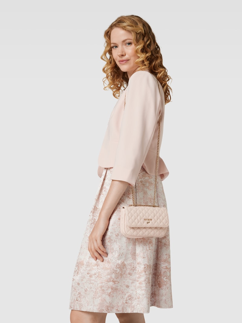 Crossbody Bag in Stepp-Optik in hellrosa