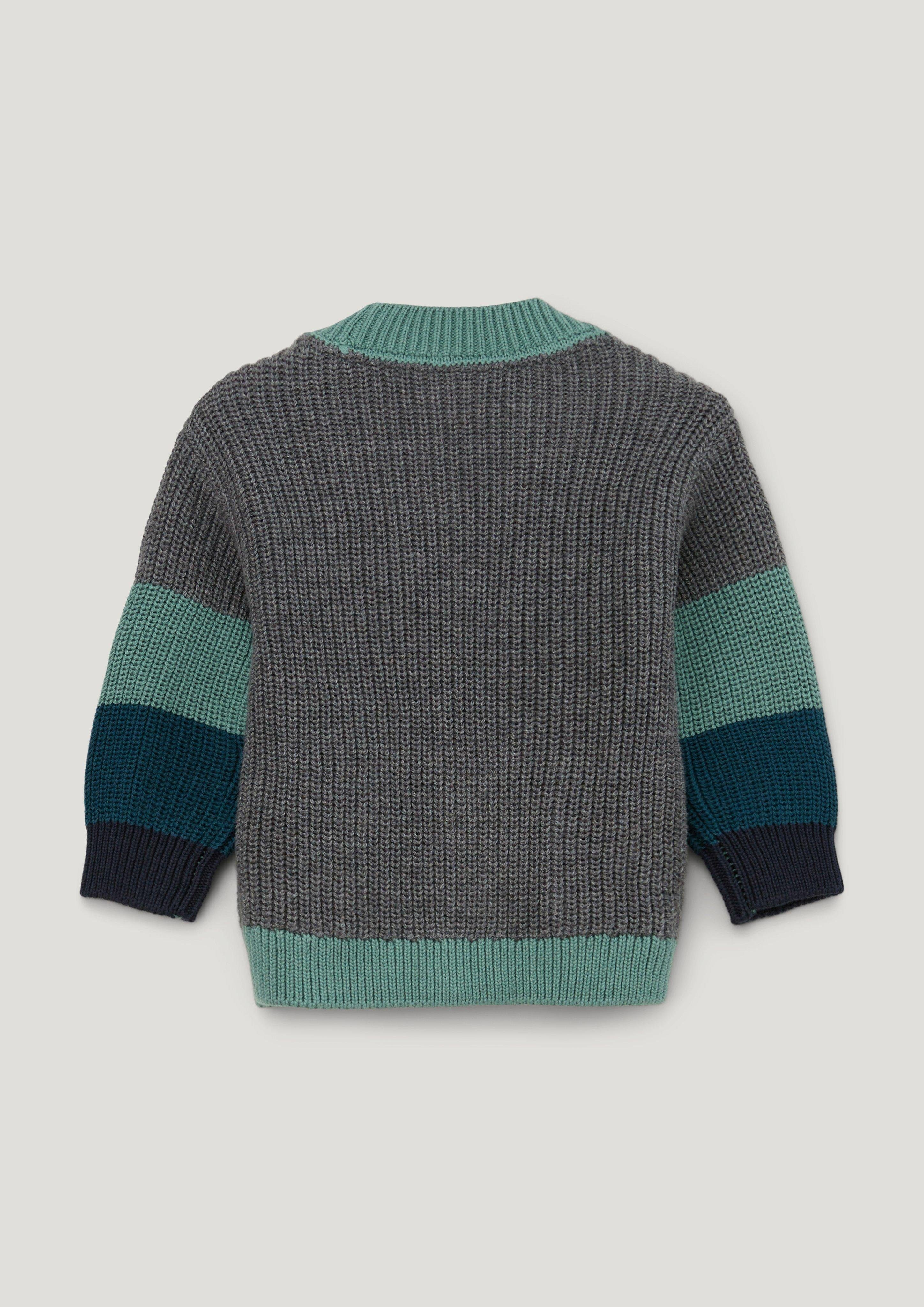 s.Oliver Strickjacke Strickjacke in Colour Blocking-Optik