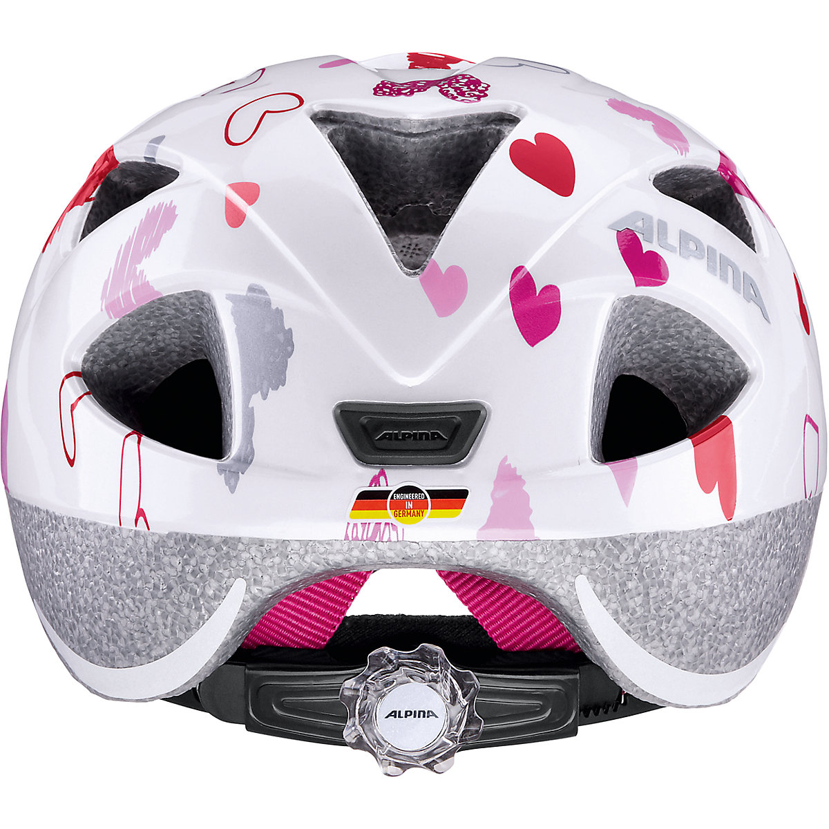 Fahrradhelm Ximo white hearts