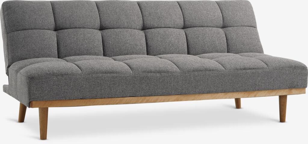 NEJEDE Sofa rozkładana NEJEDE jasnoszara tkanina