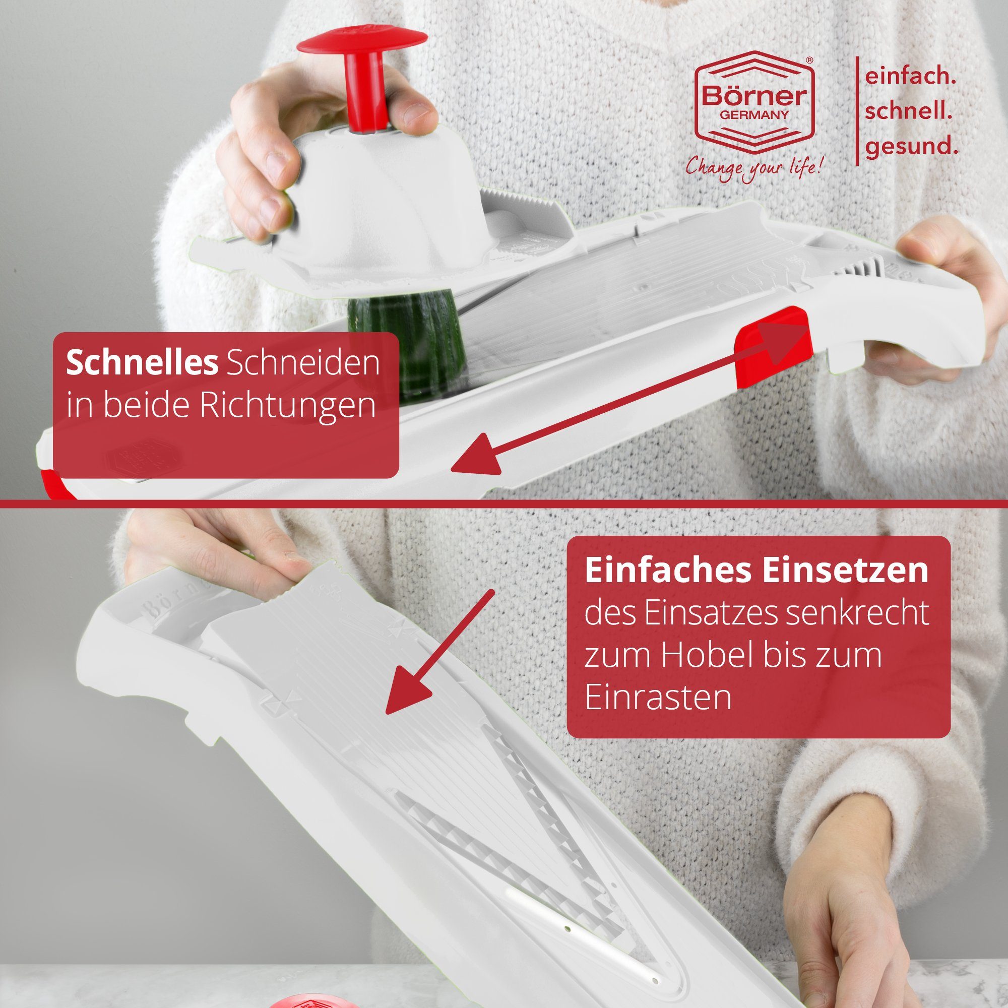 Börner Gemüsehobel Börner Gemüsehobel Gemüsehobel V5 PowerLine Profi Set