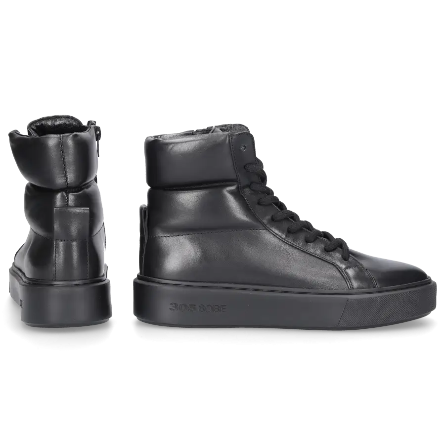 305 SOBE - Sneaker high NEAL Kalbsleder - schwarz