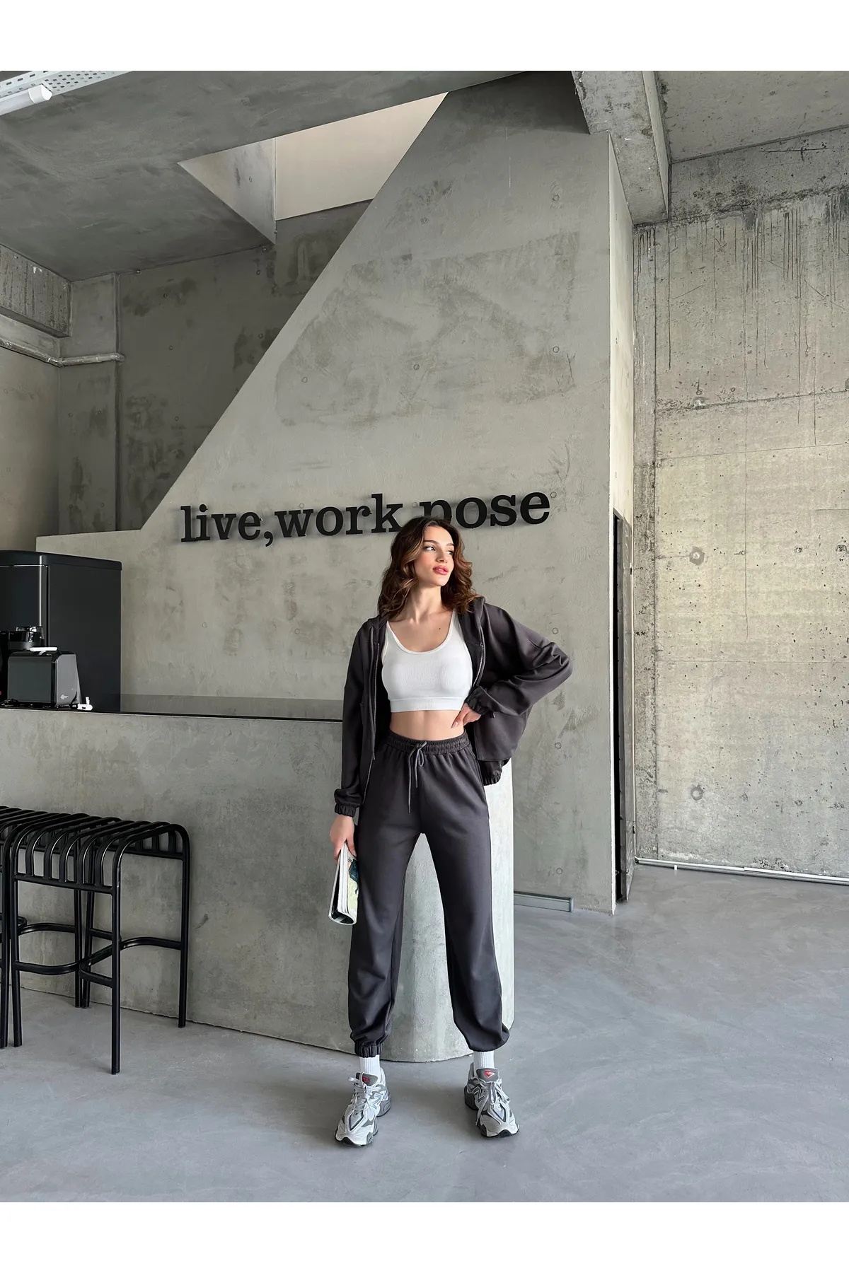 Laluvia  Zweiteiler - Grau - Regular Fit