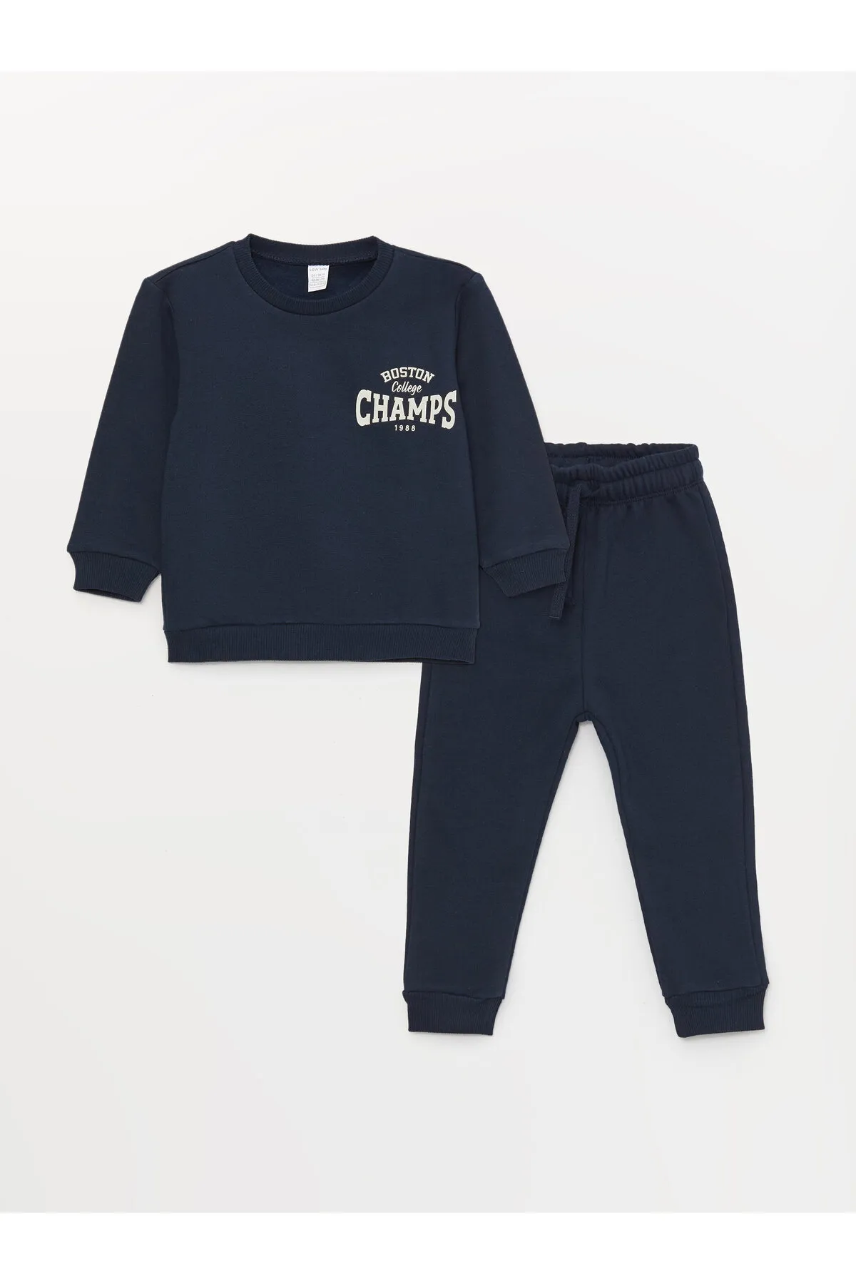 LC Waikiki  Mit Kapuze besticktes Langarm-Plüsch-Jungen-Pyjama-Set