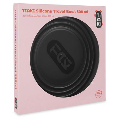 TIAKI Silikon Reisenapf, schwarz