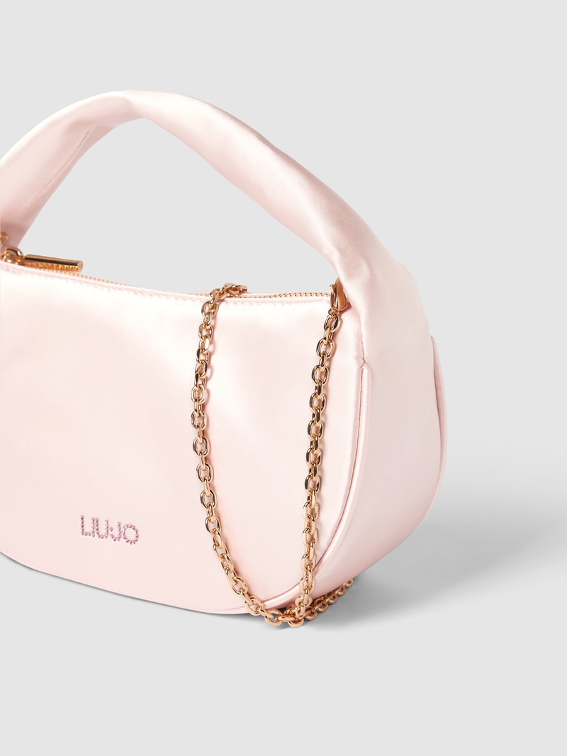 Handtasche mit Label-Detail Modell 'Gidth' in rosa