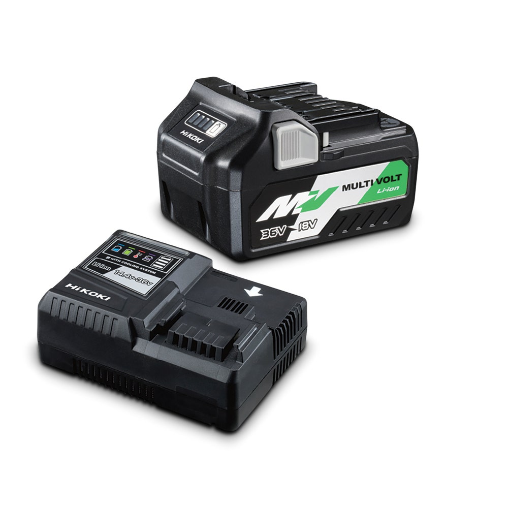 Kit inicial de carregador de bateria HIKOKI 18V/36V 1 x 2,5Ah/5,0Ah UC18YSL3(HGZ)
