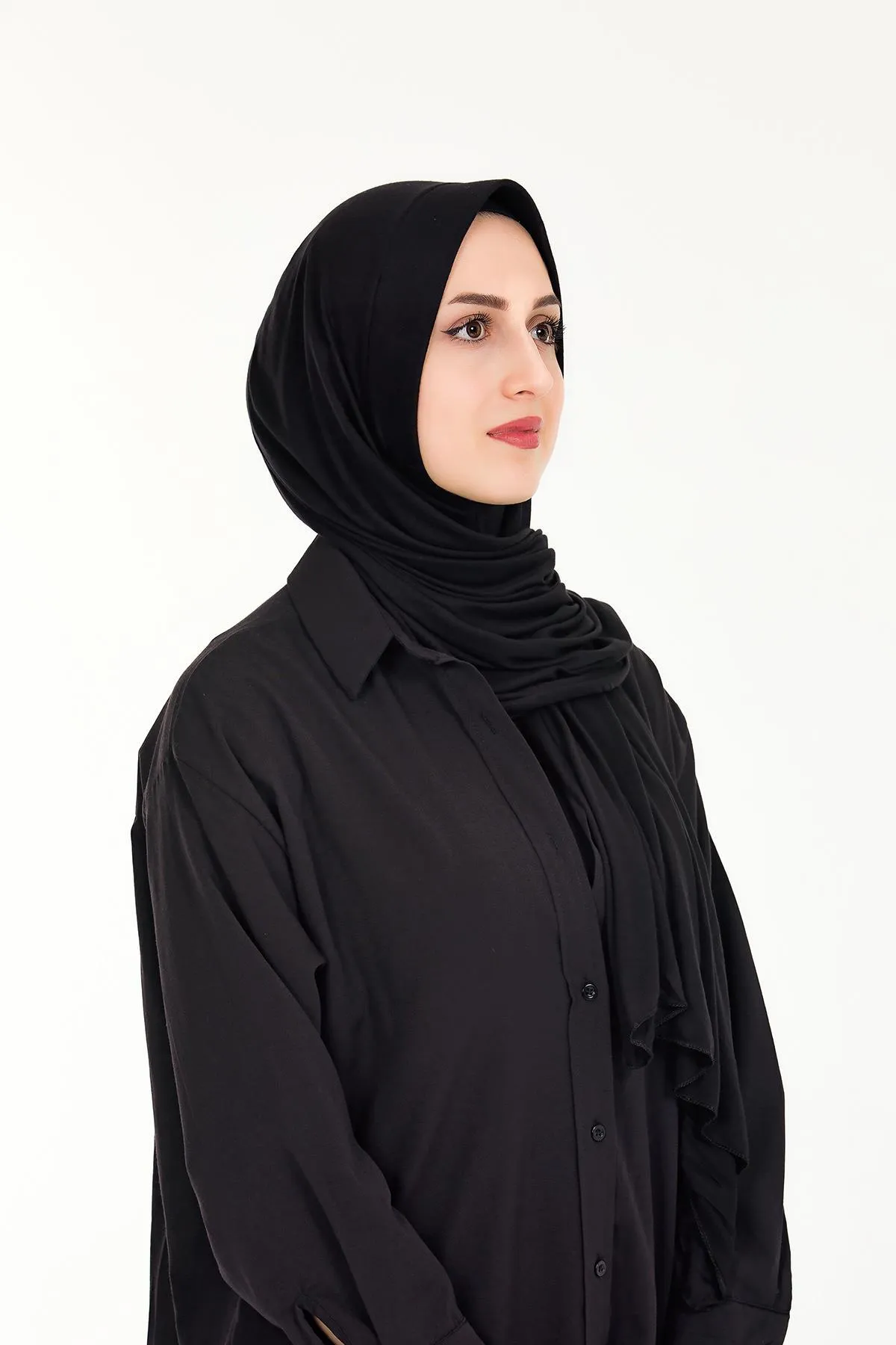 Sensu  Praktischer, aufsteckbarer Hijab-Schal aus gekämmter Baumwolle