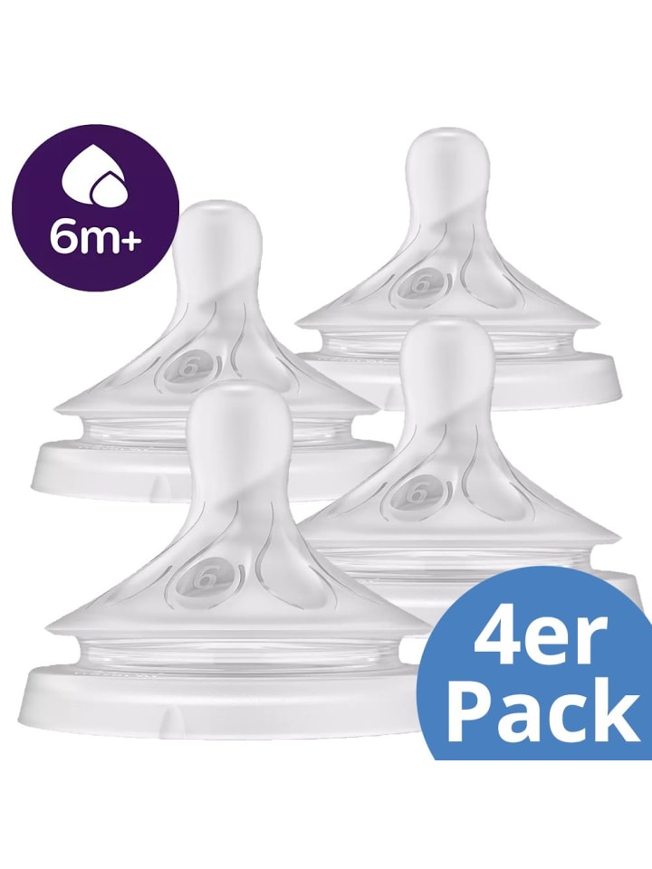 Philips Avent Trinksauger 4er Pack Natural Response - Silikon für günstig kaufen onesize