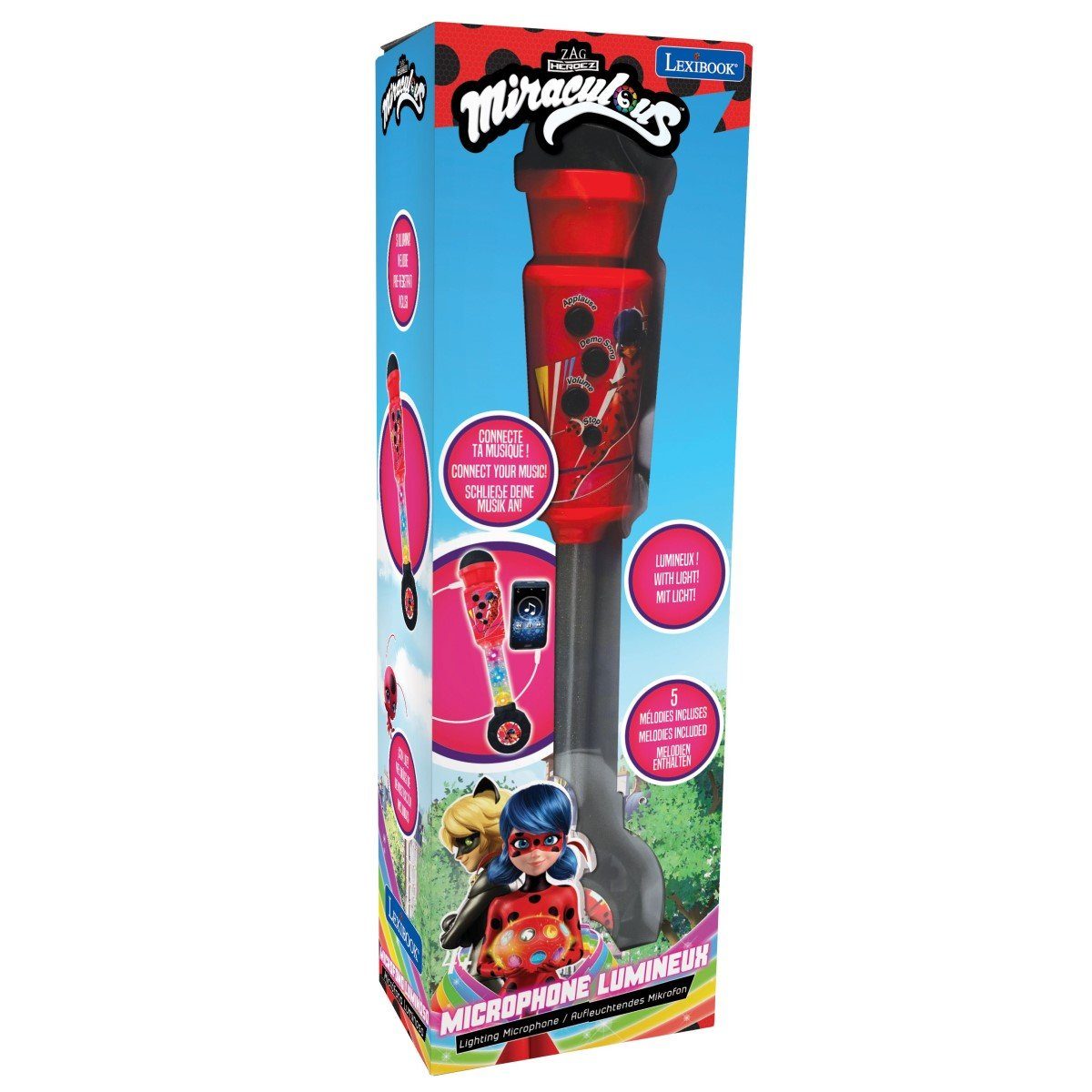 Lexibook® Miraculous Mikrofon mit Licht und Lautsprecher CD-Player