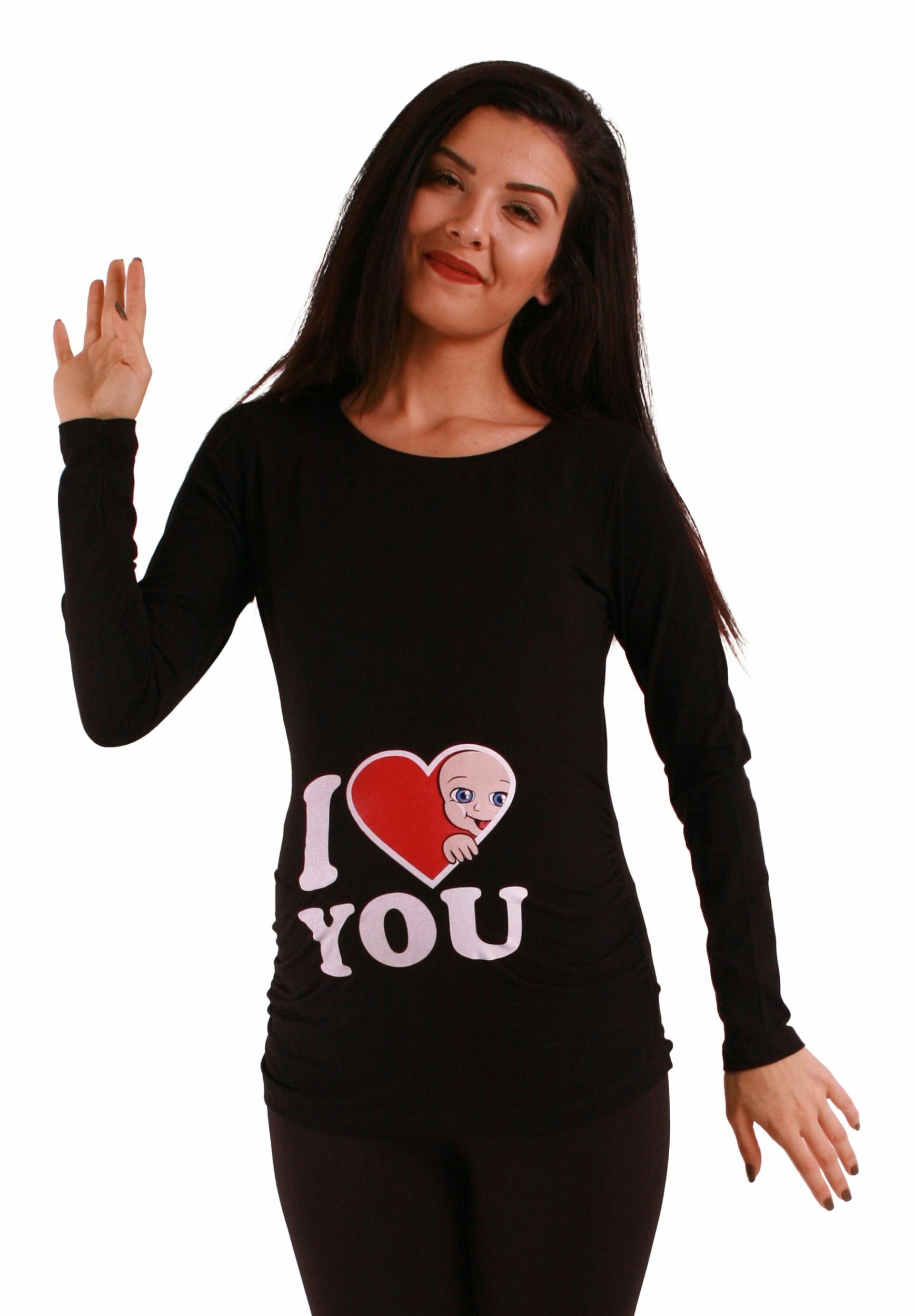 M.M.C. Umstandsshirt I Love You mit Motiv