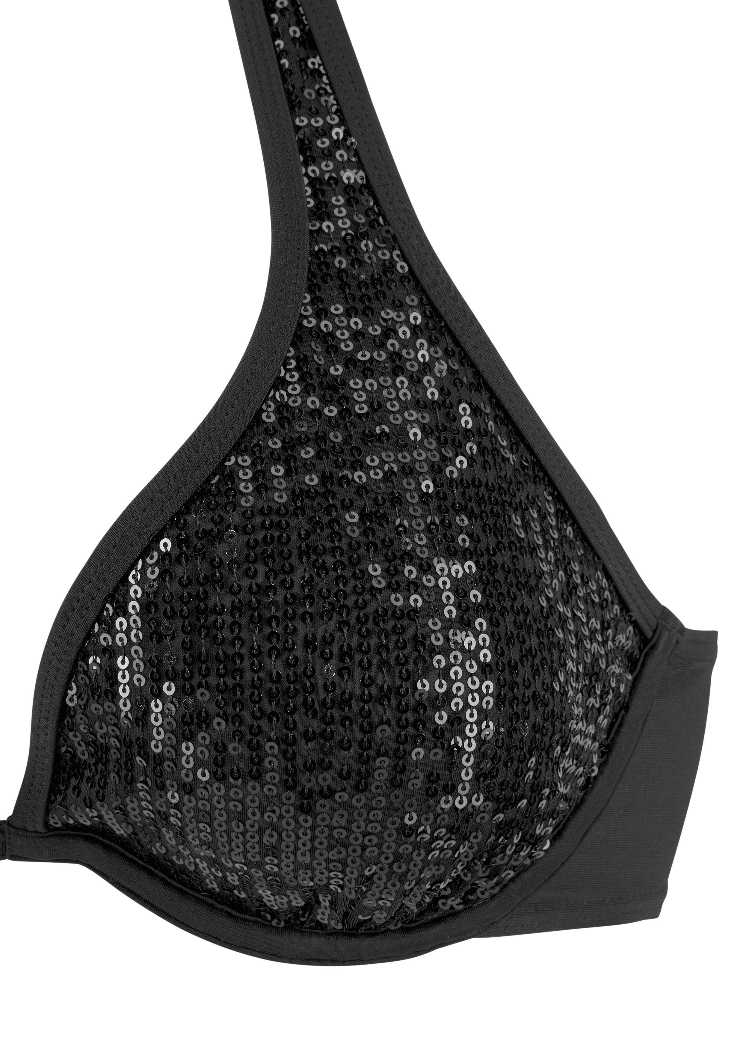 Bruno Banani Bügel-Bikini mit Pailletten