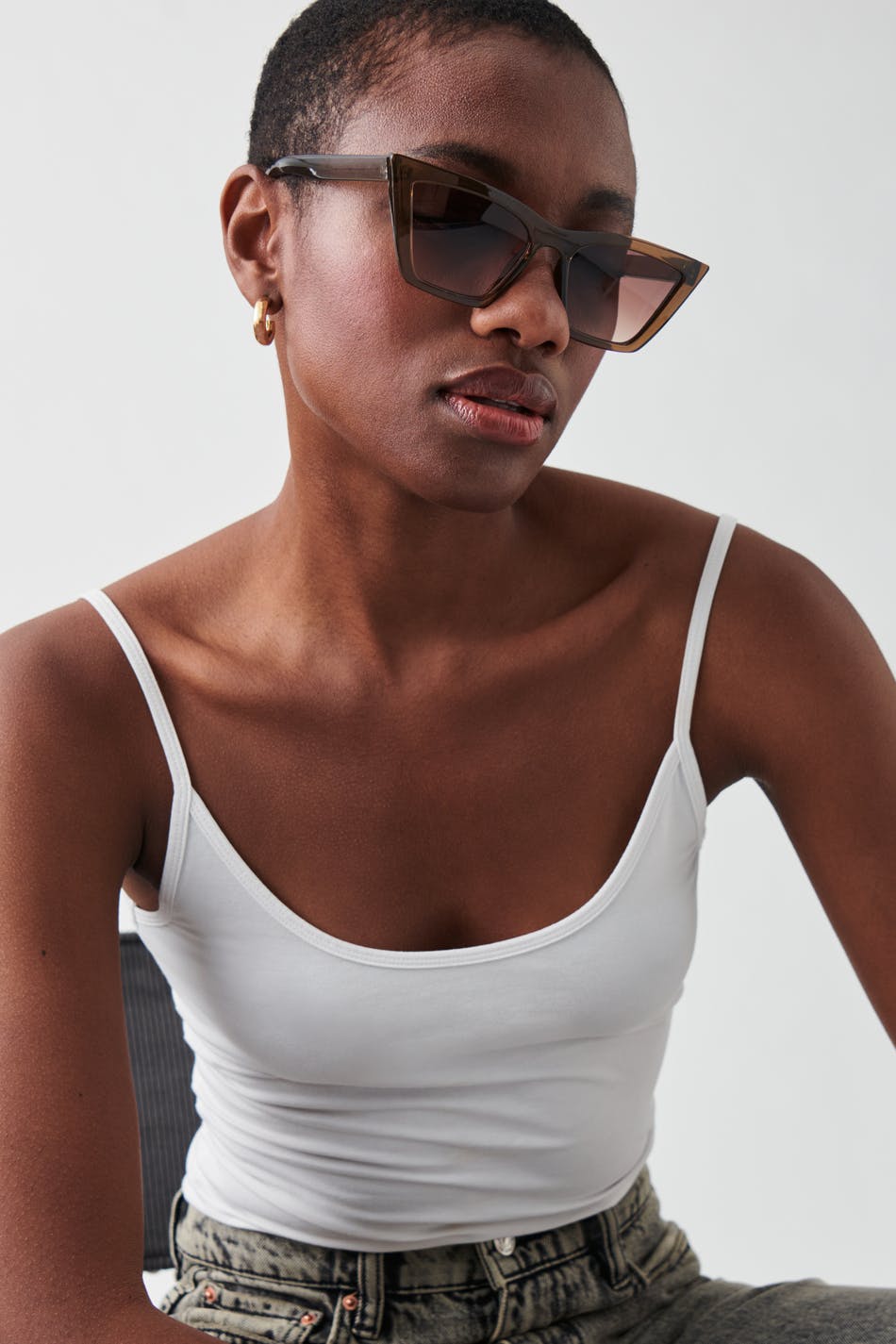 Sharp cateye sunglasses
