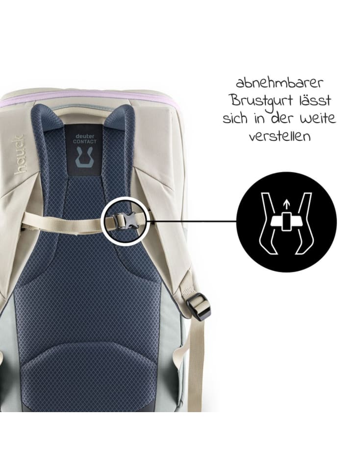 Hauck Wickelrucksack Deuter Pack N Walk - Beige / Sage in beige günstig kaufen onesize