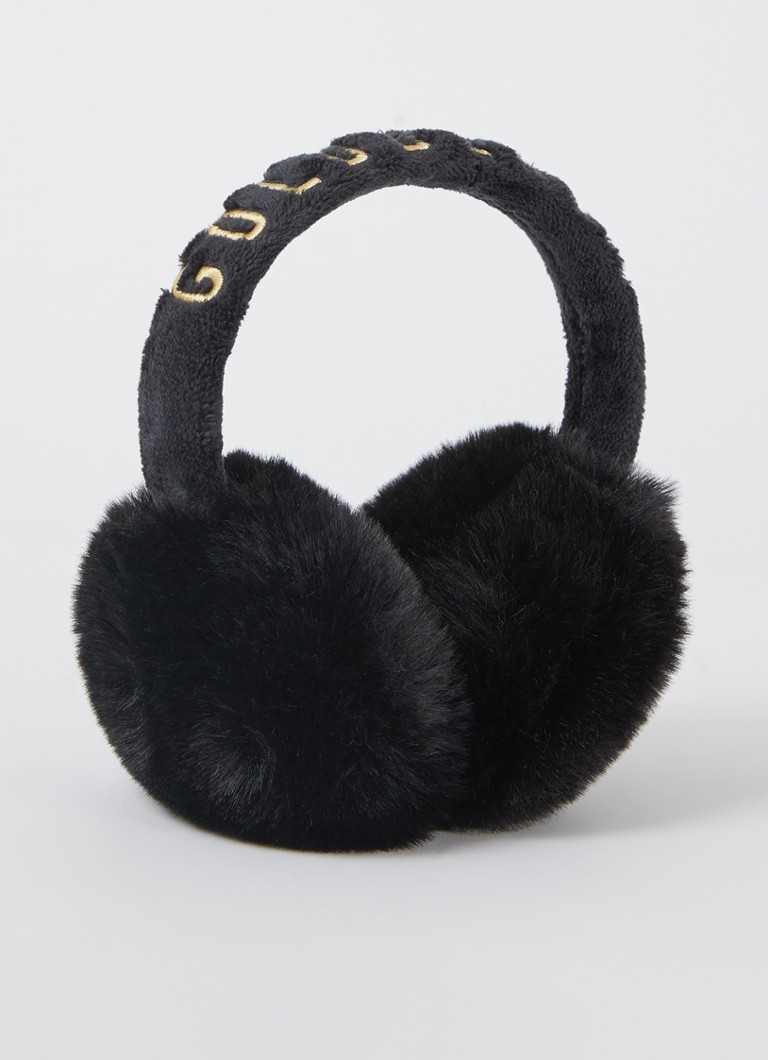 Cache-oreilles en fausse fourrure Goldbergh avec broderie logo