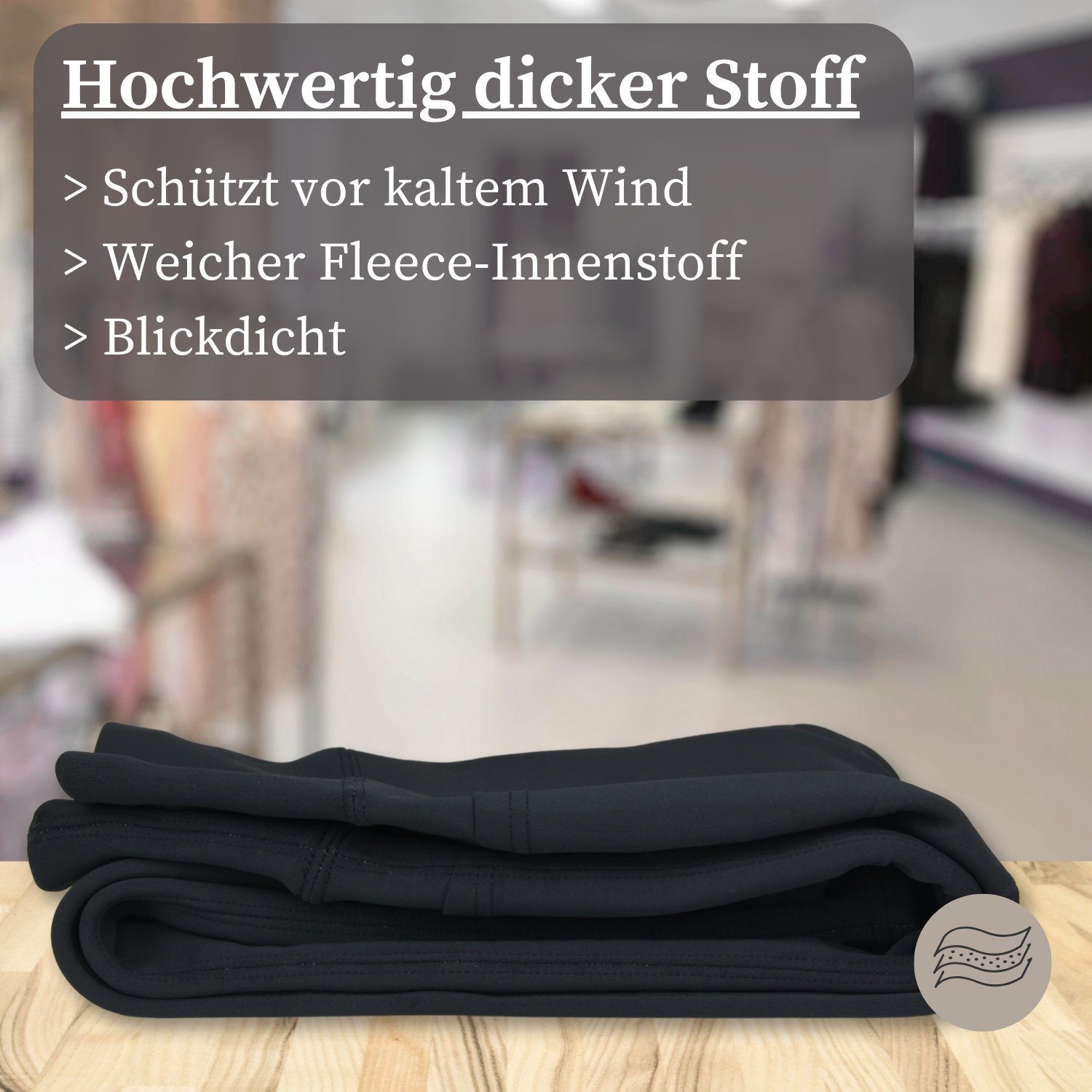 Frentree Thermoleggings Übergößen Damen mit Fleece Gefütterte Thermo Leggins Plus Size für Winter High Waist Strumpfhose Kuschelig Warm Elastisch Sport