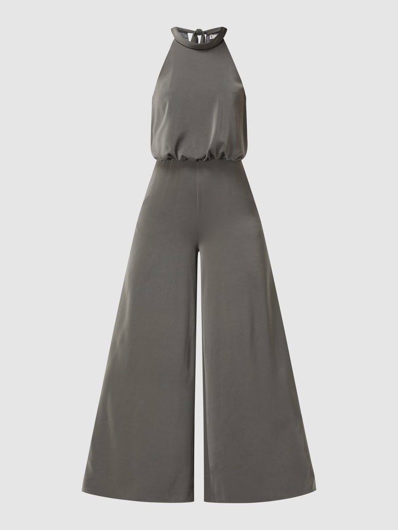 Jumpsuit mit ausgestelltem Bein in khaki