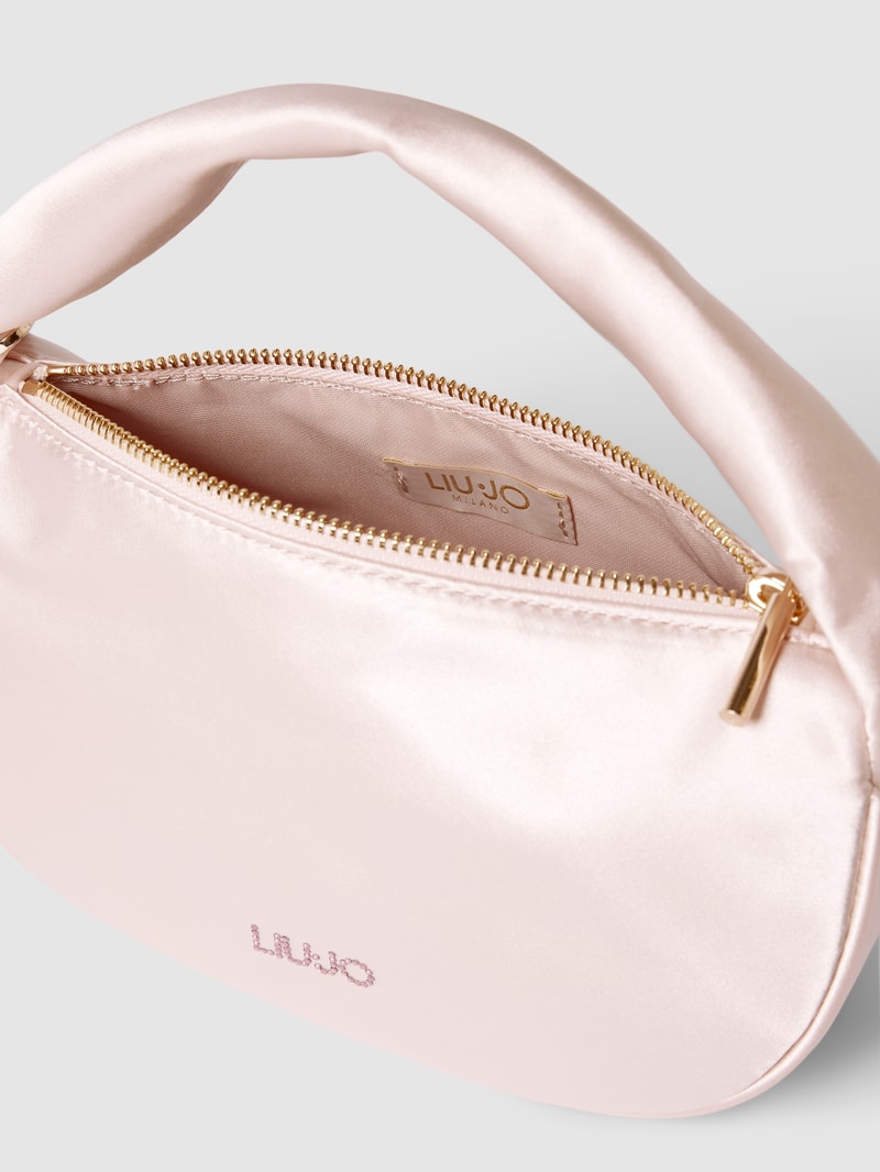 Handtasche mit Label-Detail Modell 'Gidth' in rosa