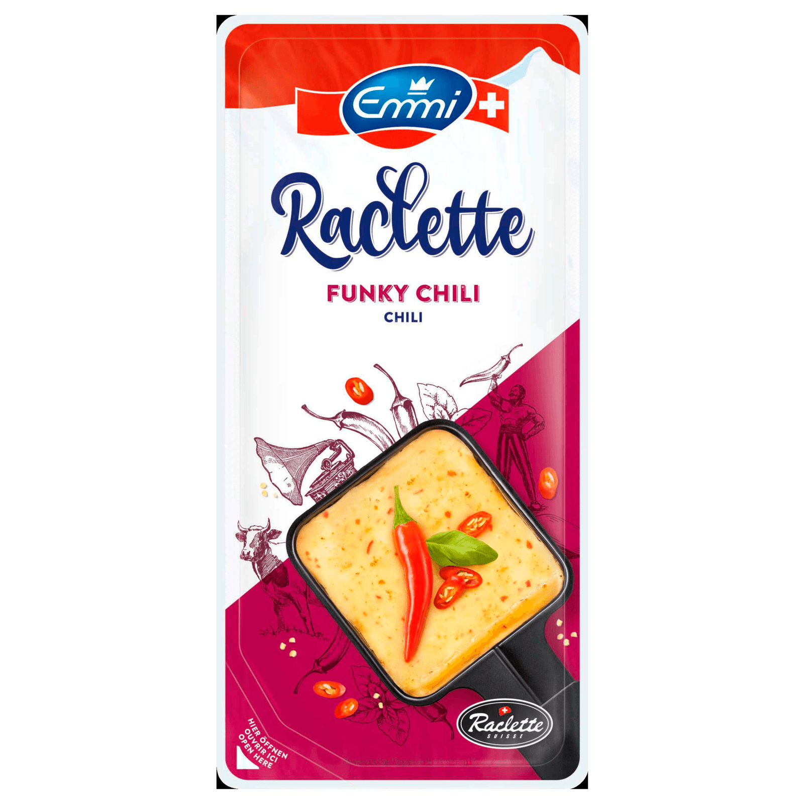 Emmi Raclette Scheiben Chili 150g