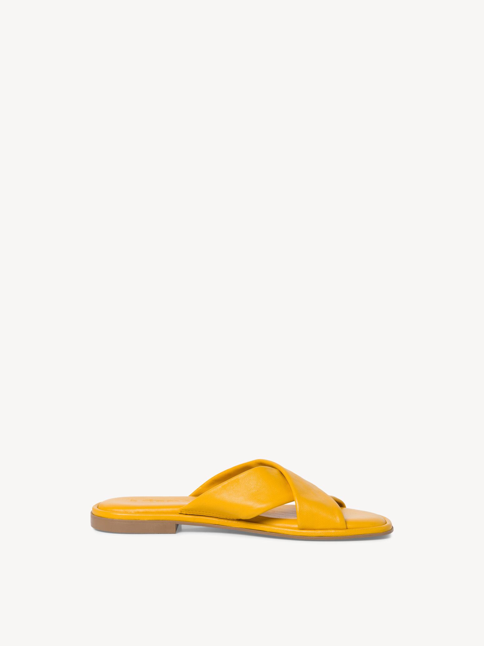 Mule en cuir - jaune
