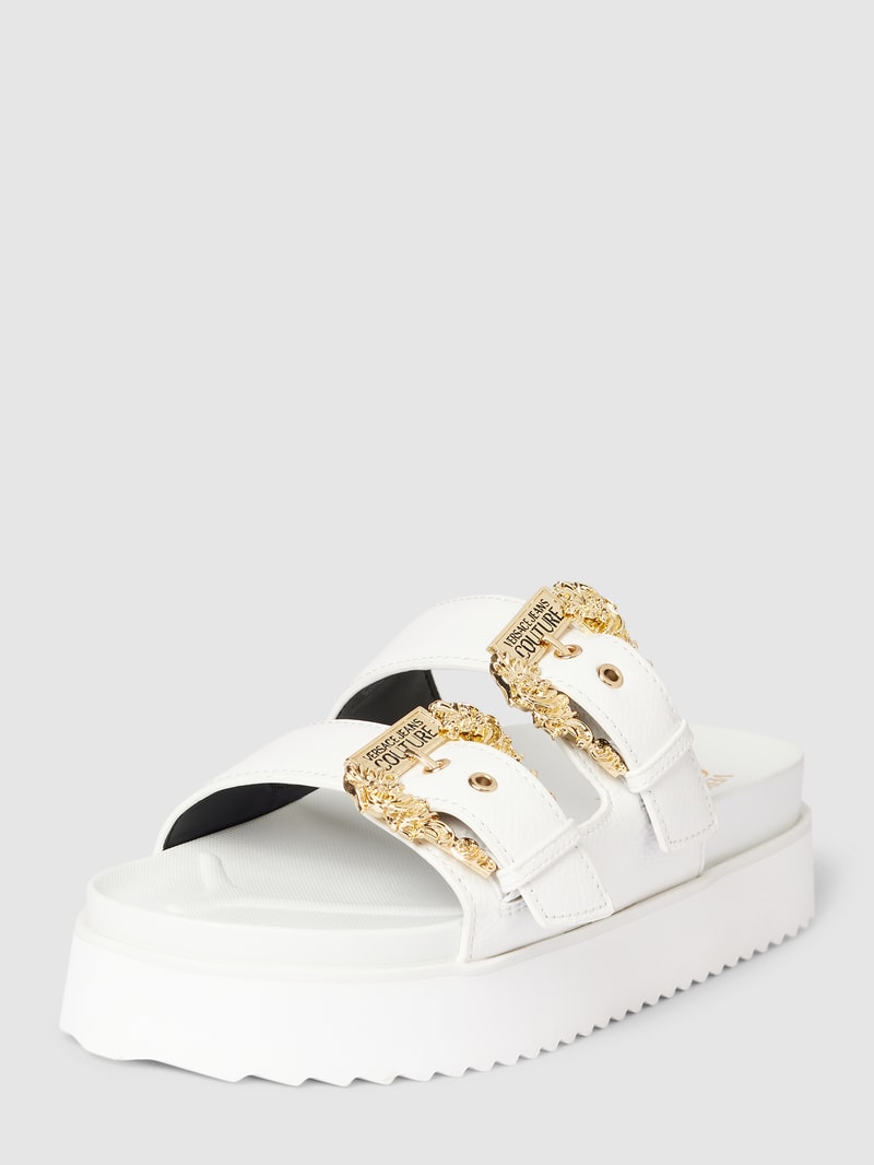 Sandalen mit Plateau-Sohle Modell 'ARIZONA' in weiß