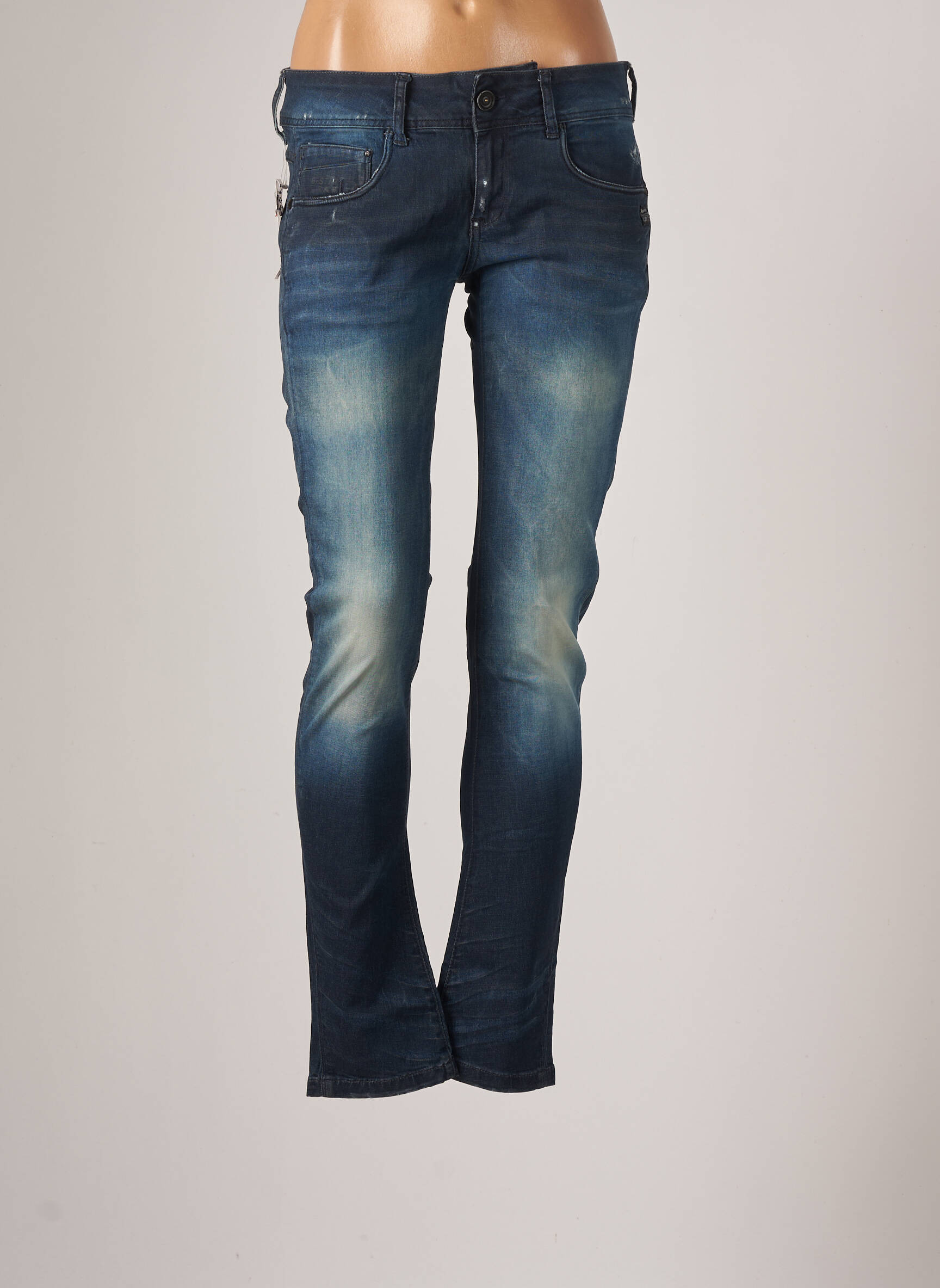 G Star Jeans Coupe Droite Femme couleur bleu