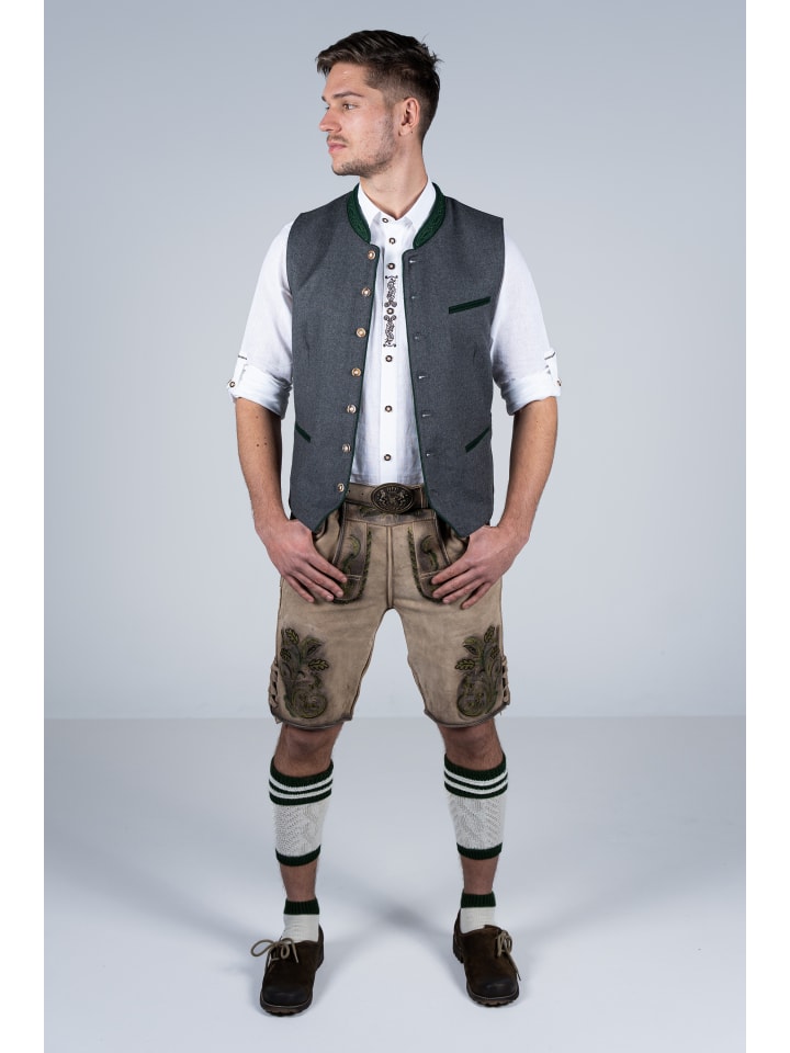 Edelnice Kurze Wildbock Lederhose Michael in natur günstig kaufen
