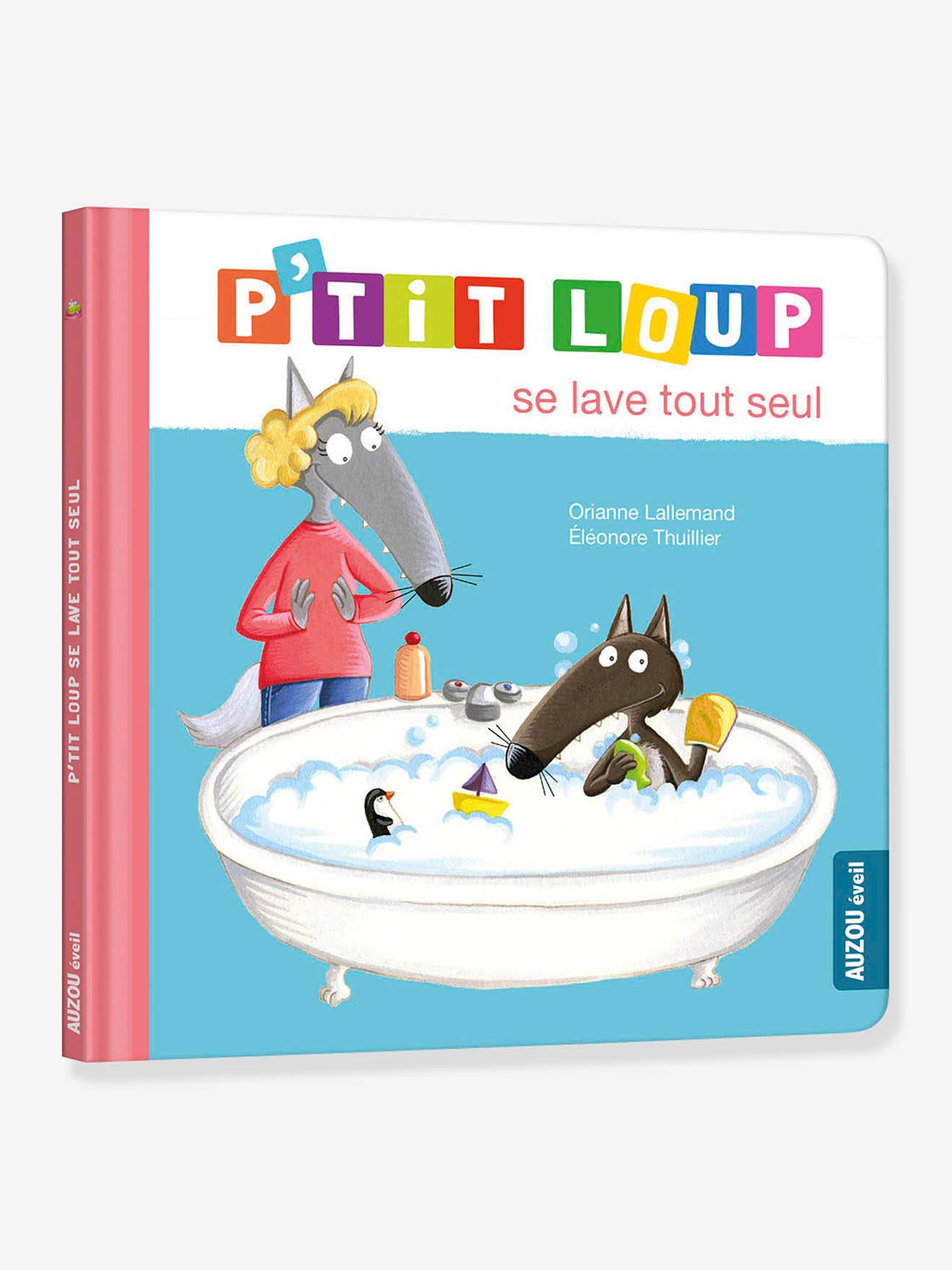 Livre P'tit Loup se lave tout seul AUZOU bleu