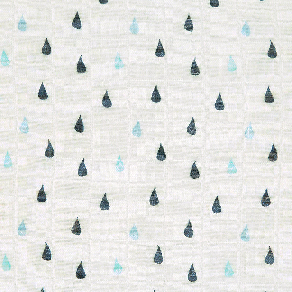 Mulltuch/Einschlagdecke Little Water Whale blue, 120 x 120 cm, 2 Stück