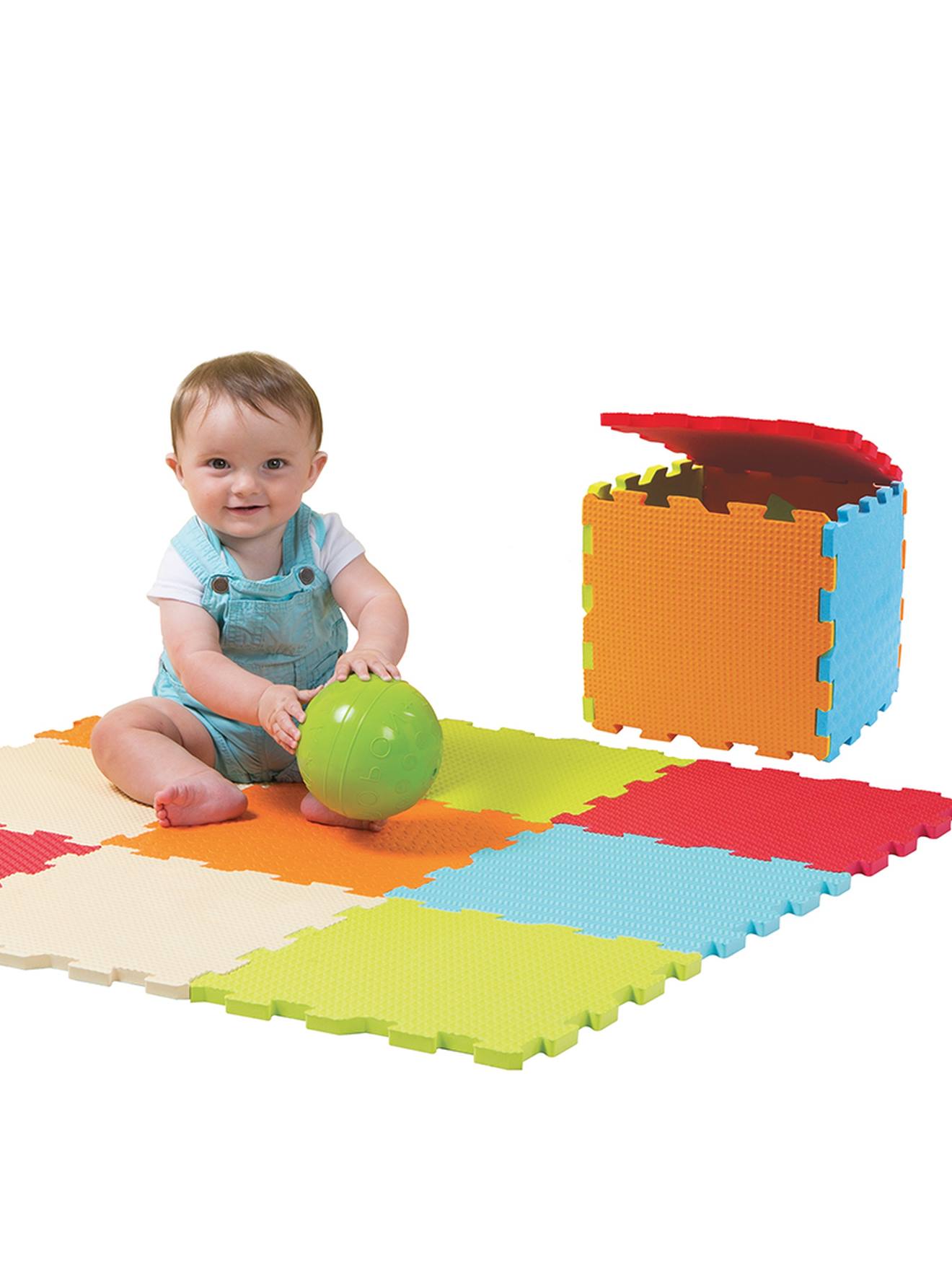Ludi Baby Puzzle-Spielmatte aus Schaumstoff TOUCH LUDI - mehrfarbig
