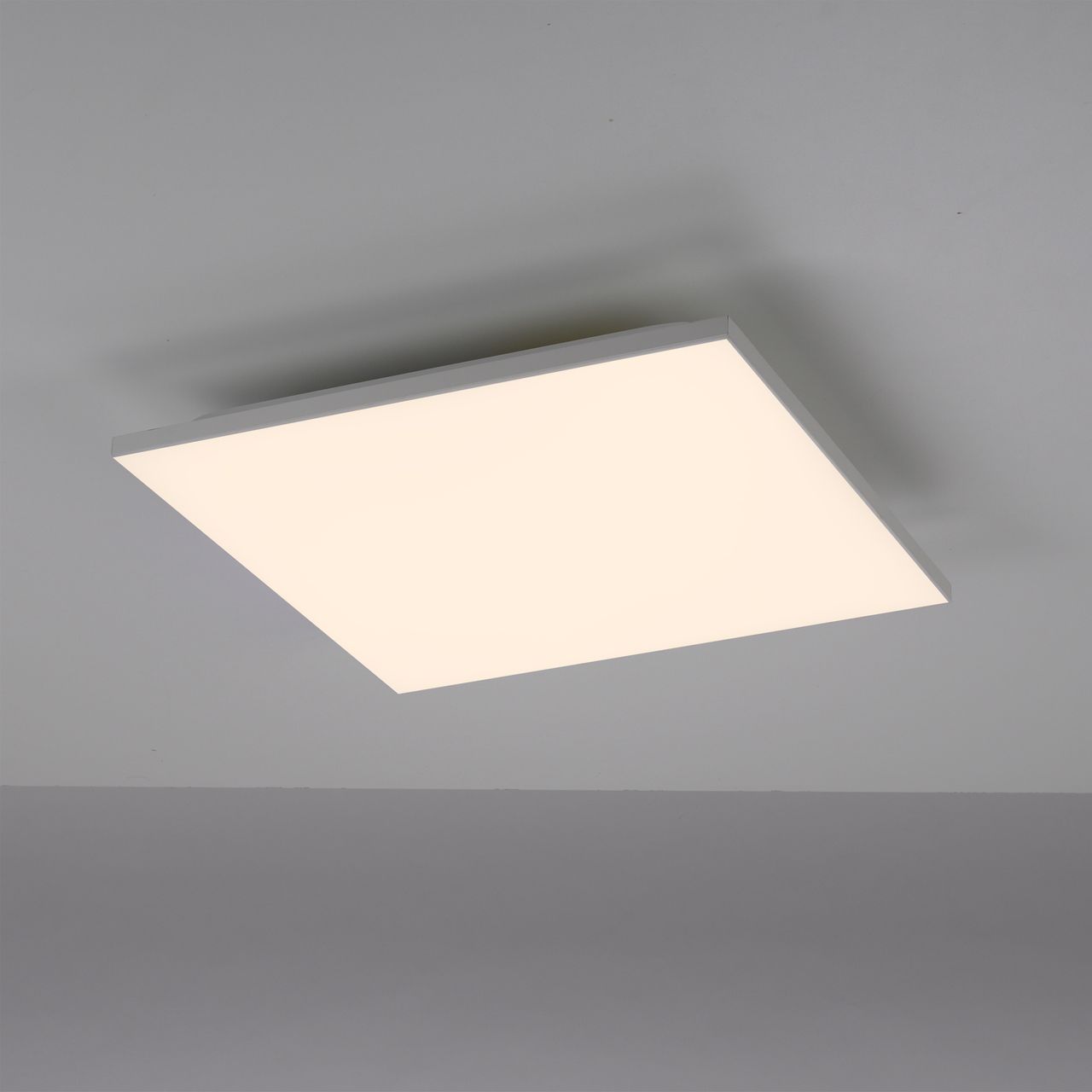 JUST LIGHT CONRAD, LED Deckenleuchte, dimmbar, CCT, RGB, IR-Fernbedienung, weiss