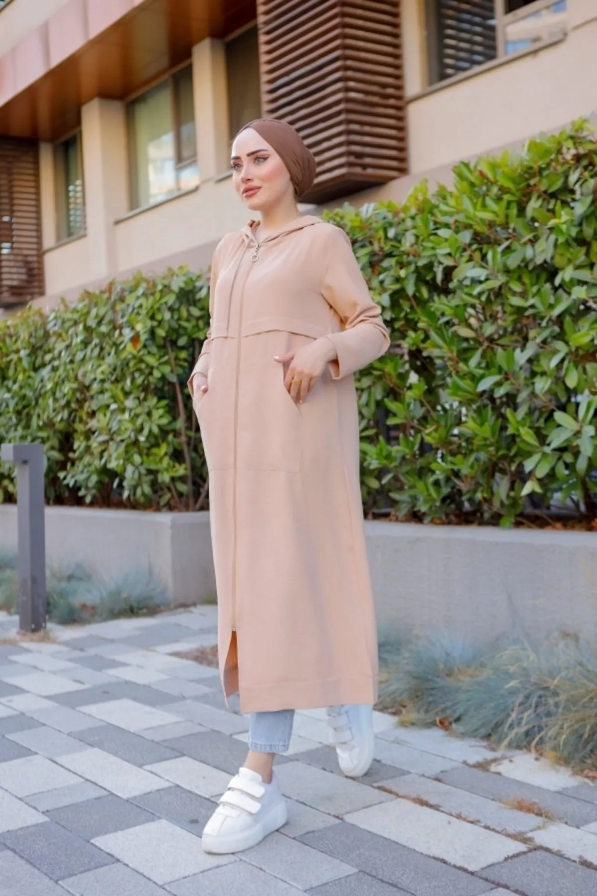 VOLT CLOTHİNG  Ayrobin Cap-Cardigan für Damen mit Kapuze
