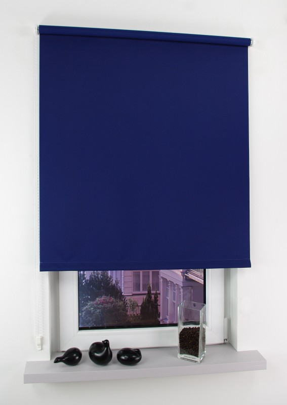 Powertec Bella Casa Seitenzugrollo Easy, blau, 180 x 102 cm