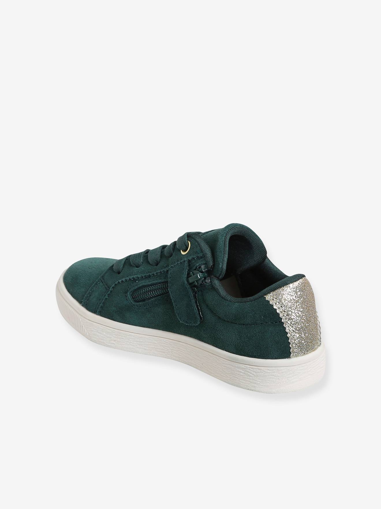 Vertbaudet Mädchen Sneakers, Reißverschluss - camelfarben