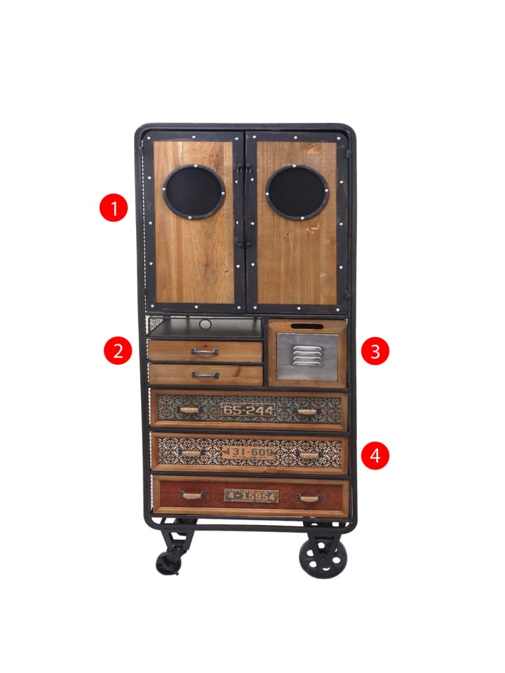 MCW Apotheker-Schrank D78 im Shabby-Look günstig kaufen onesize