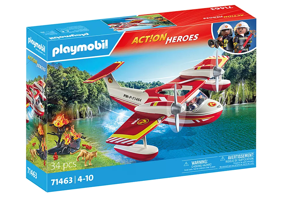 Feuerwehrflugzeug mit L&ouml;schfunktion