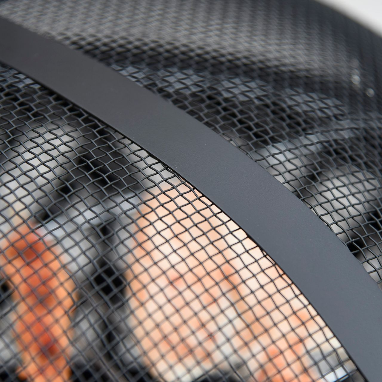 Outsunny Feuerschale Feuerkorb mit Funkenschutz Grillrost Garten BBQ Braun