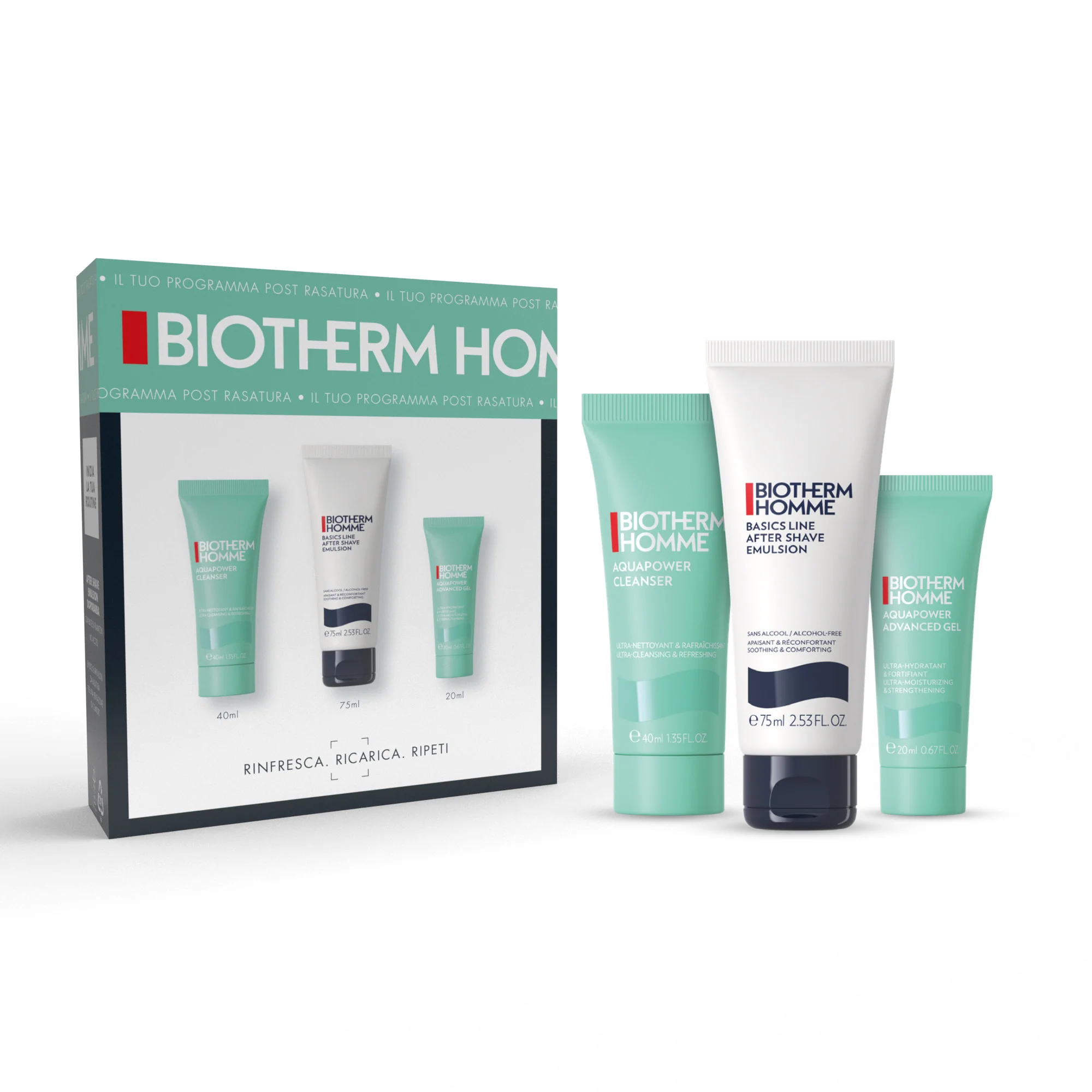 Set Balsam Calmant Biotherm Homme - Set Hidratant, Set de Ras, Balsam Aftershave