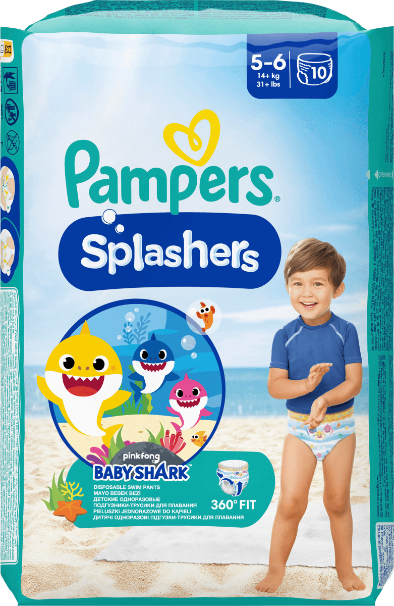Schwimmwindeln Splashers Gr.5-6 (14+ kg), 10 St