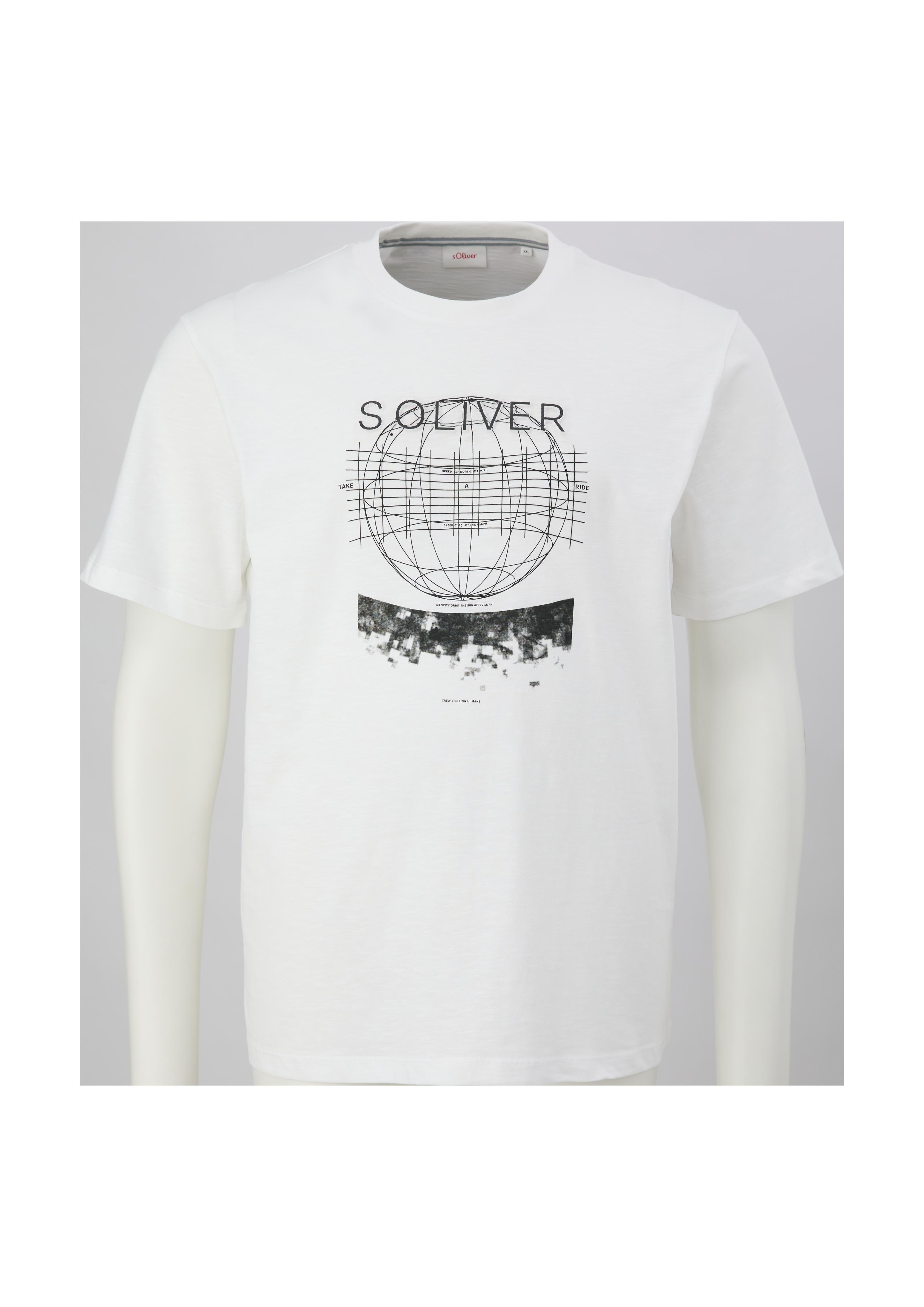 Baumwollshirt mit Flammgarnstruktur  2139723-01D1