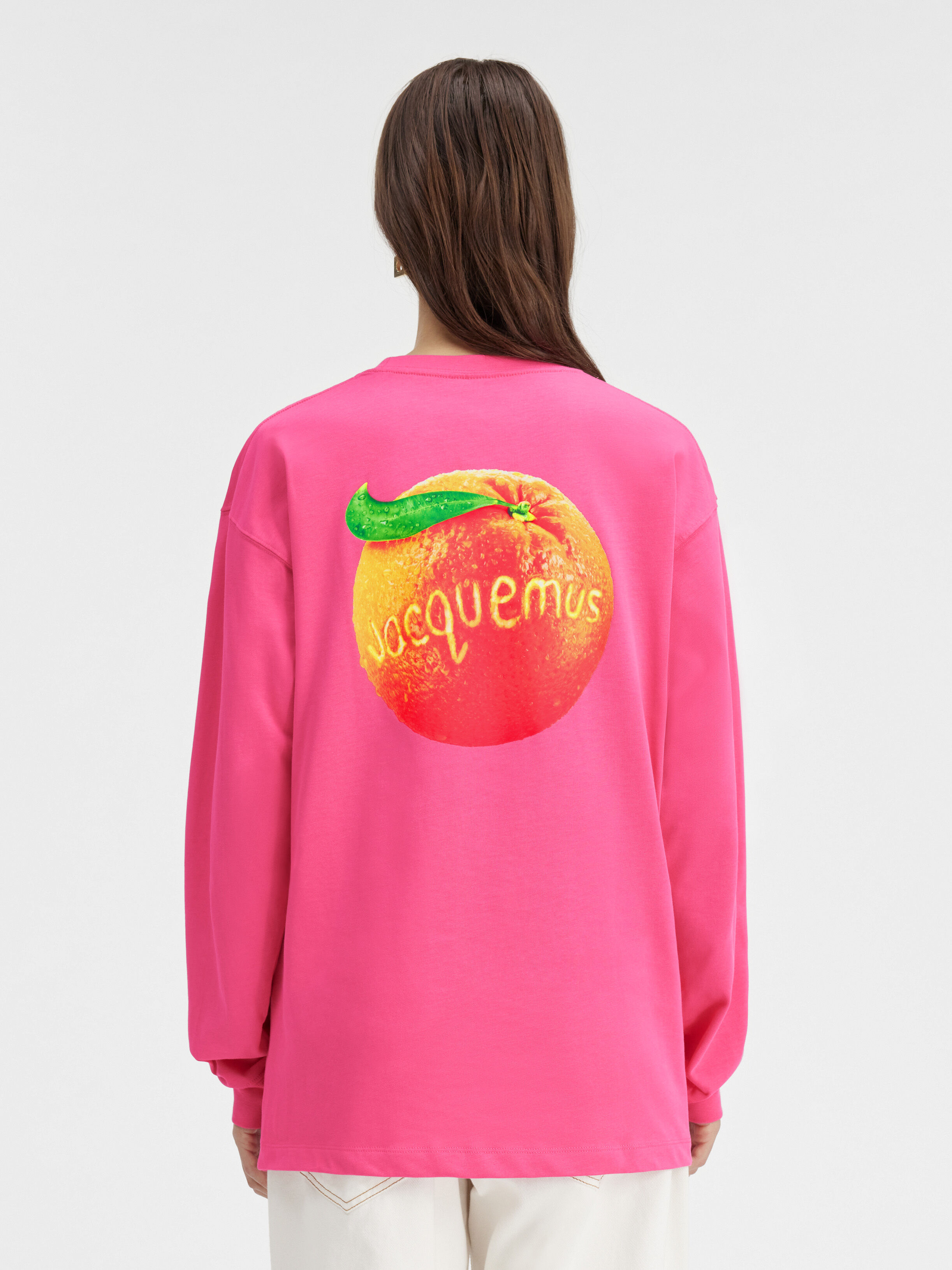 Le t-shirt manches longues orange JACQUEMUS + NIKE