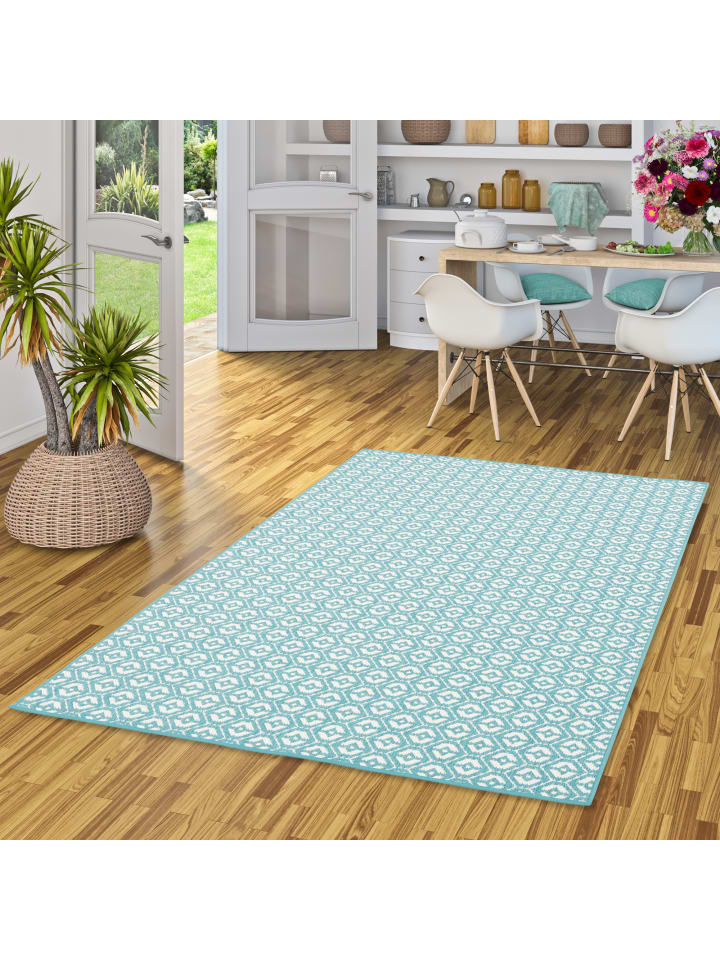 Snapstyle In- und Outdoor Teppich Beidseitig Cape Cod in Türkis günstig kaufen