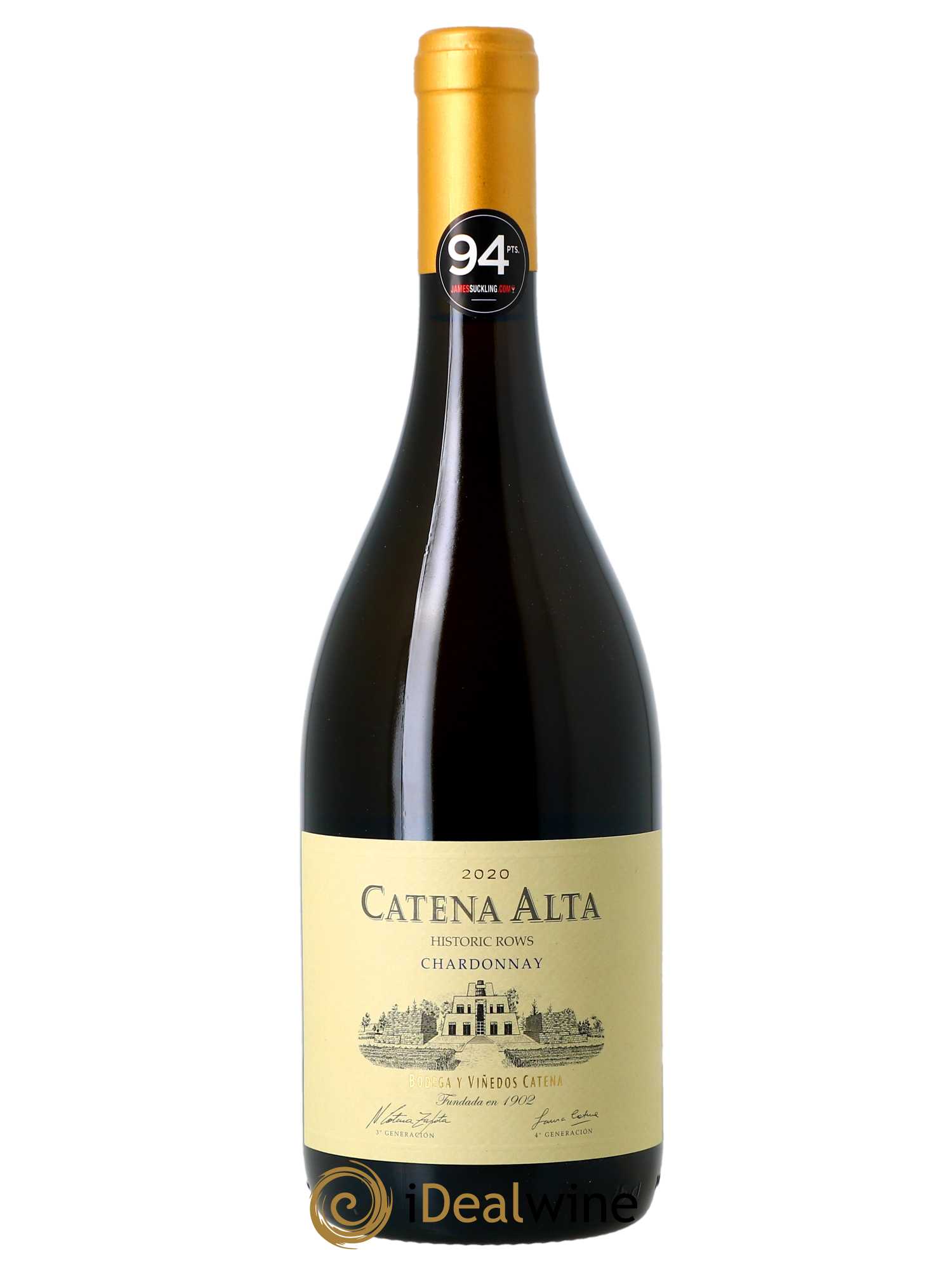 Mendoza Catena Alta Chardonnay Catena Zapata  2020 - Lot de 1 Bouteille