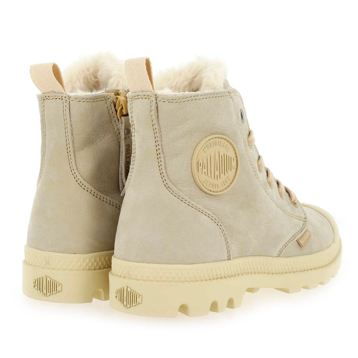 Palladium  PAMPA HI ZIP WL - Crème