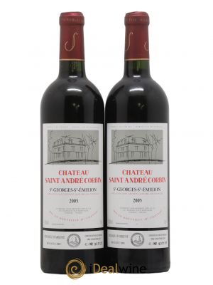 Château Saint-Georges Saint André Corbin 2005 - Lot de 2 Bouteilles