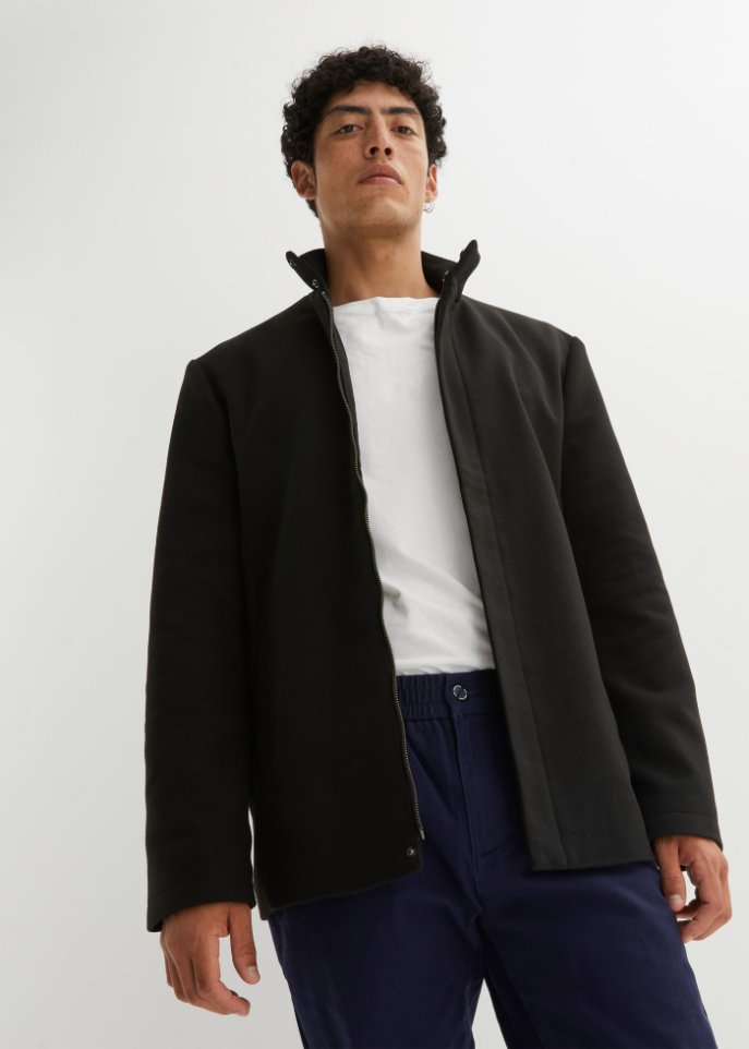 Jacke in Wolloptik