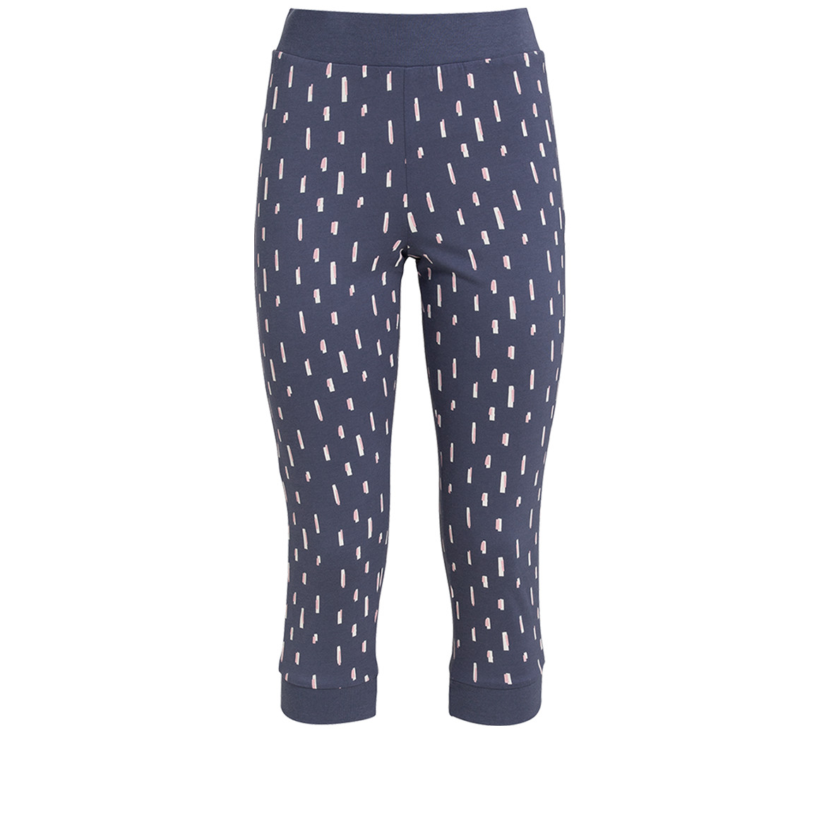 Damen 34-Schlafhose mit Allover-Print
