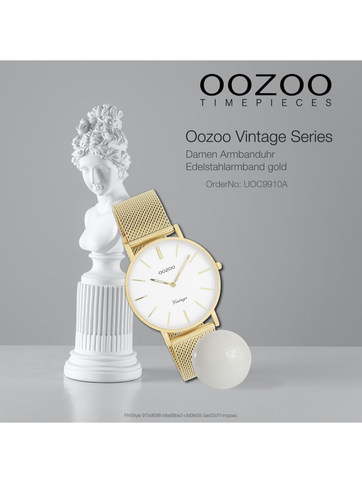 Oozoo Analog-Armbanduhr Oozoo Vintage Series gold mittel (ca. 36mm) günstig kaufen onesize