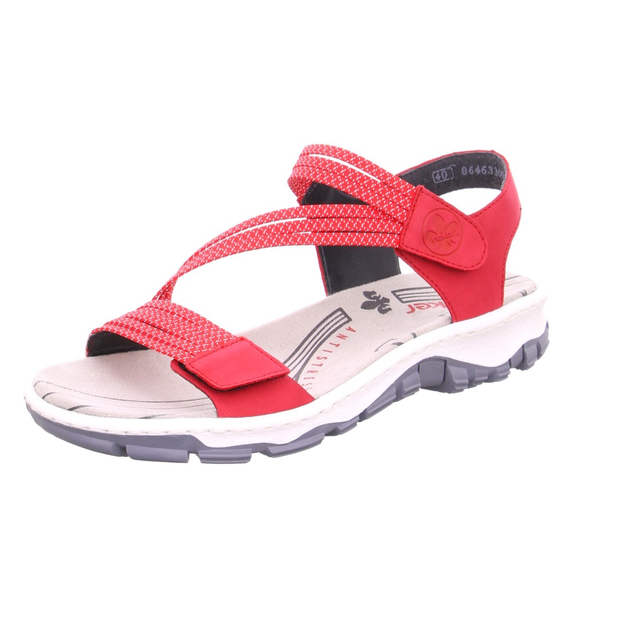 RIEKER Klassische Sandalen rot
